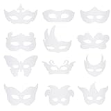 Songella Maschere da Colorare per Bambini Dipinta a Mano in Bianco con Matite Colorate 24 ...