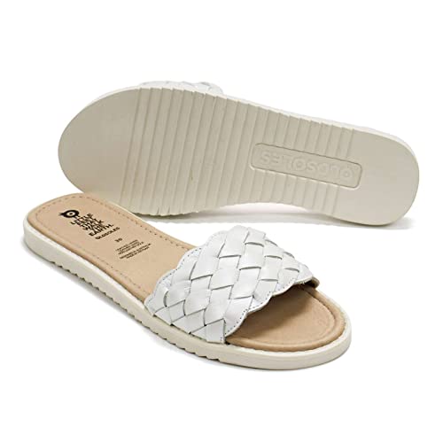 Old Soles Girls Puff Leather Slides3