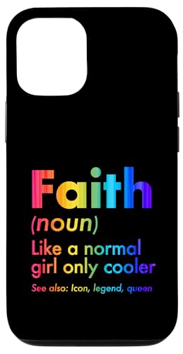 Faith Like A Normal Girl Only Cooler Queen ���O �X�}�z�P�[�X iPhone 12/12 Pro �p