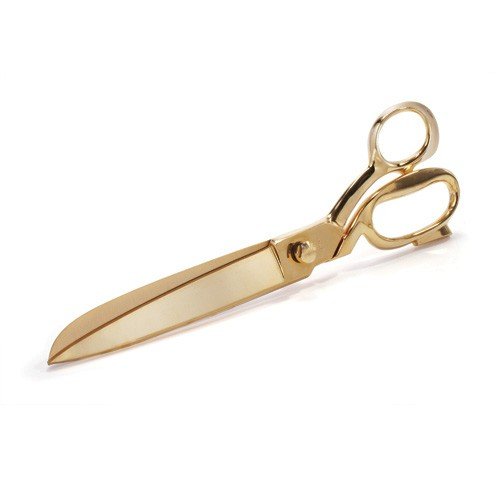 Ceremonial Scissors for ribbon cutting events are 12 long and gold plated