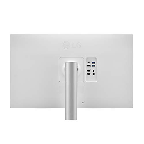 Image of LG 27UP850-W Monitor 27 inch UHD (3840 x 2160) IPS Display, VESA DisplayHDR 400, DCI-P3 95% Color Gamut, USB-C,3-Side Virtually Borderless Display, Height /Pivot /Tilt Adjustable Stand - Silver