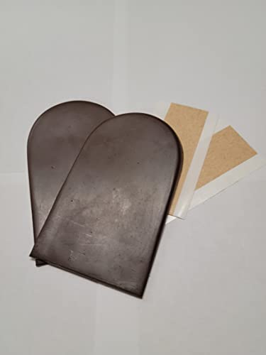 BML Biomechanical Heel Wedges, Pair (Large, Brown [Soft])