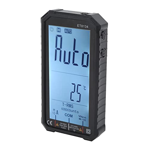 Hztyyier ET8134 MultiFunction Multimeter with LCD Display, Automatic Range Selection, for Electricians and Enthusiasts