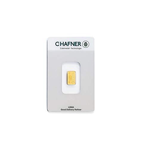 2 Gramm Gold 2 gr Goldbarren Barren Feingold 999,9 C. Hafner