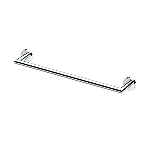 Image of Gatco 4631 Glam Single Towel Bar, 18 Inch, Chrome | Wall Mounted Towel Holder For Bathroom