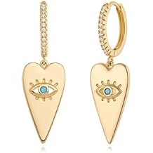 MYEARS Women Earrings Gold Huggie Hoop Dangle Drop 14K Gold Plated Small Simple Hypoallergenic Everyday Jewelry