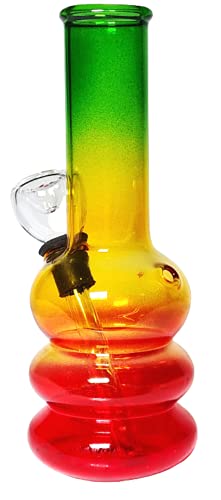 Handgemachte Rasta Bong Reisebong Glasröhrchen Borosilikatglas Mini Hookah 12,7 cm günstig (SG-12) – Bild 6