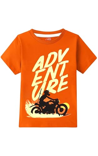 Image of Lush Plush Boys High GSM Cotton Half Sleeve Printed Cotton T-Shirt