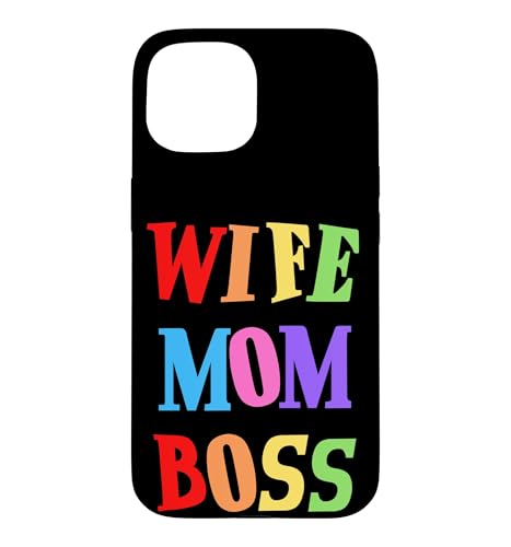 Wife Mom Boss Mother Woman Mommy Mothers Girls Women Day Ma �X�}�z�P�[�X iPhone 15 �p