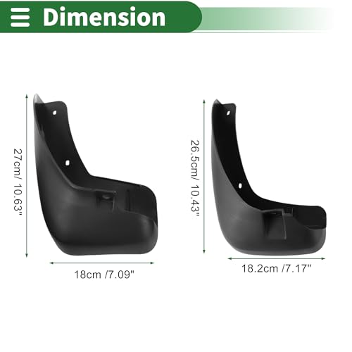 Image of Motoforti Mud Flaps Splash Guards Mud Guards for Chevrolet Captiva 2009-2019 W /Mount Accessories