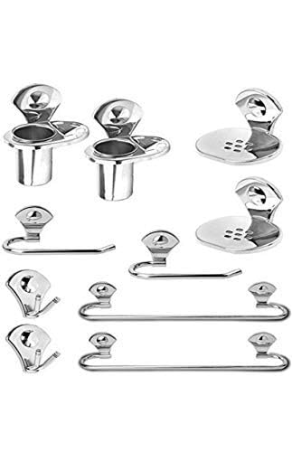 See full amazon price history chart for CSI INTERNATIONAL Royal Stainless Steel Bathroom Accessories Set | Bathroom Hanger for Towel | Towel Bar | Napkin Ring | Tumbler Holder, Soap Dish, Robe Hook (Pack of 10) CSI INTERNATIONAL Royal Stainless Steel Bathroom Accessories Set | Bathroom Hanger for Towel | Towel Bar | Napkin Ring | Tumbler Holder, Soap Dish, Robe Hook (Pack of 10) (B0C1CPVV9Z) Amazon Price History, Amazon Price Tracker