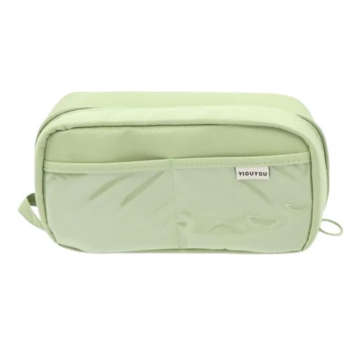 Image of EASTHILL Big Capacity Pencil Pen Case Office College School Large Storage High Capacity Bag Pouch Holder Box Organizer (Plastic, Pista)