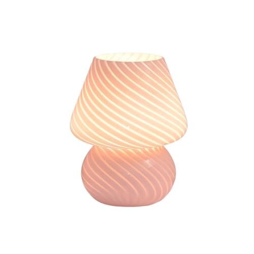 Lampe de table en verre pour remplacer un éclairage trop agressif
