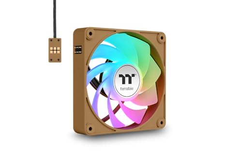 Thermaltake CT120 EX Reverse ARGB Sync | 120mm |Pack de 3 |Connexion en série magnétique MagForce 2.0 | PWM 500-2000 TR/Min | 9 LED| Synchronisation Carte mère 5V| Roulement hydraulique |Gravel Sand