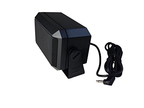 Anteenna TW-07-L Type CB EXTENAL Speaker for Mobile Transceiver (Ham Radio/CB Radio) with Swivel Bracket 5W 1.8M Cable with 3.5mm Mono L Type Plug