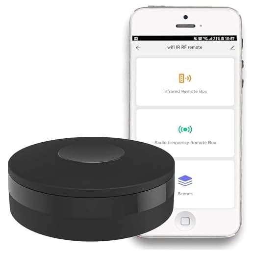 Smart IR RF Universal Remote: Infrared WiFi Remote Controller, IR/RF Smart Home Hub, IR Emitter and RF Blaster for Fan AC TV DVD, Tuya/Smart Life App Control, Compatible with Alexa Google Assistant