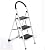 SAVICOS 3-Step Ladder Folding Step Stool Ladder with Handgrip and Anti-Slip Wide Platform Multi-Use for Household and Office 330lbs Capacity