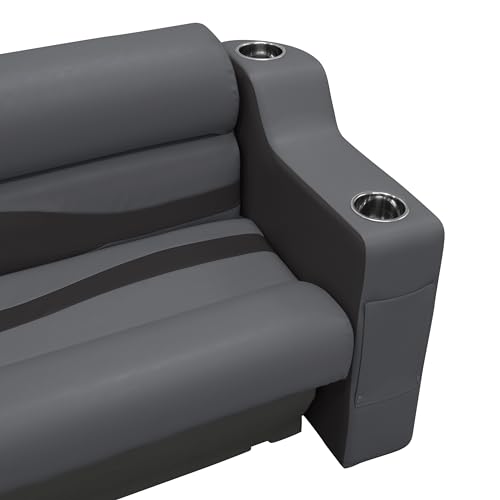 Wise 3009-1890 Premier Series Pontoon Left Radius Arm Rest, Slate/Dark Neutral by Wise - Image 4