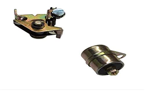 CONDENSATEUR + RUPTEUR ALLUMAGE MOBYLETTE PGT 101 102 103 104 105 BB VIS PLATINEES CYCLOMOTEUR