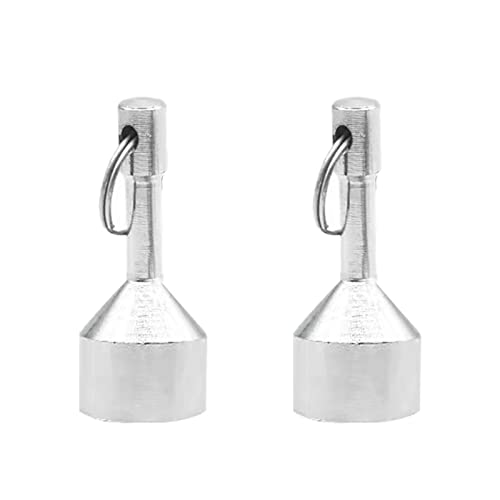 Imanes de llavero para probar latón, 2 imanes de bolsillo para bolso con fuerte neodimio magnético de tierras raras, joyería, imán de prueba de metales y soporte para llaves colgantes (tamaño 15 mm)