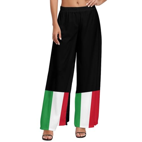 Australian Flag Ladies Summer Straight Wide-Leg Pants Patterned Wide-Leg Beach