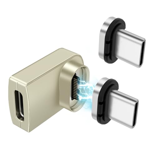 Adaptateur USB C magnétique 40 Gbit/s coudé à 90 degrés avec USB4 8K