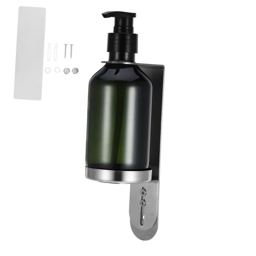 HOOTNEE 304 Stainless Steel Foaming Soap Dispenser Wall-Mounted Bottle Holder Lotion Bottle Shower Refill