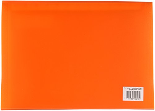 Dohe 90618 - Accordion School Polypropylene Translucent Orange - Image 2