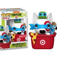 POP Funko Target Exclusive Teenage Mutant Ninja Turtles #242 Bullseye in Ninja Mask with Leo, with Acrylic Case