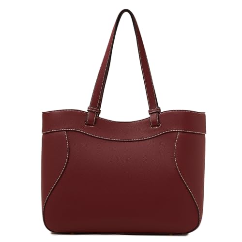 Image of Miraggio Samantha 14 Inch Laptop Tote Bag | Office Tote Bag For Women | Big Totes For Work & Travel With Functional Pockets