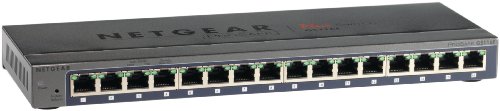 Netgear ProSafe Plus Switch, 16-Port Gigabit Ethernet | GS116E