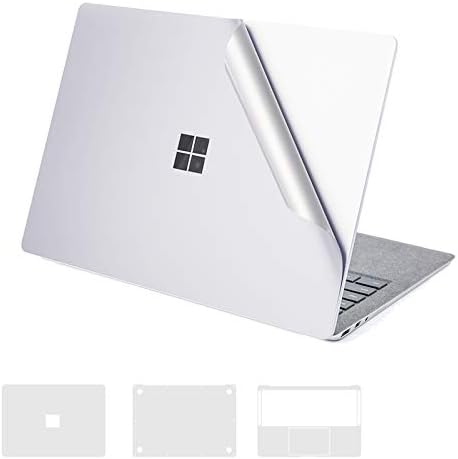 XSKN - Surface Book Full Body Protector, 4 in 1 Anti-Scratch Ultra Slim Removable Bubble Free Decal Laptop Sticker Cover Skin for Microsoft Surface Book 1 (2015 Released), Silver