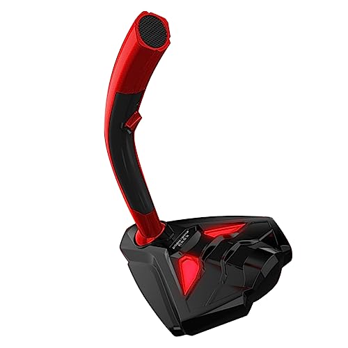 VICASKY USB Gaming Microphone for Laptop Volume Omnidirectional Sound Red for Streaming Gaming and Video