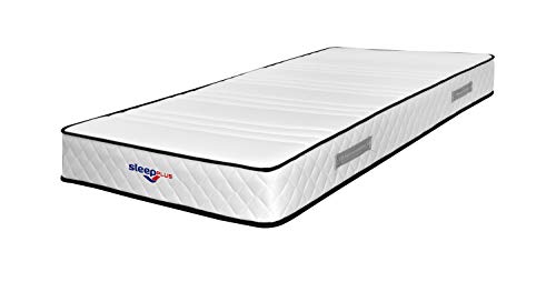 King of Dreams Matelas Mathieu a Ressorts + 3 cm de Latex 75 Kg/m3-90x190 Hauteur +/- 20 cm - Accueil Ferme - Soutien Ferme - 5 Zones de Confort - Hypoallergenique