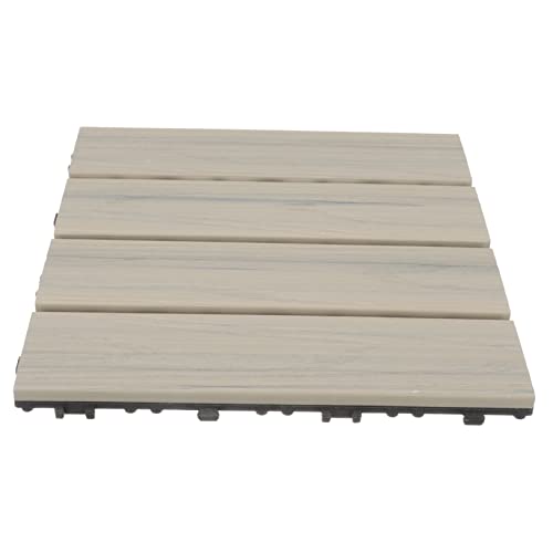 Veemoon piso al aire libre rugerizado home decor hidrofugante gres porcelánico para balcón baldosas de patio entrelazadas piso de empalme al aire libre piso de empalme de balcón WPC Grey