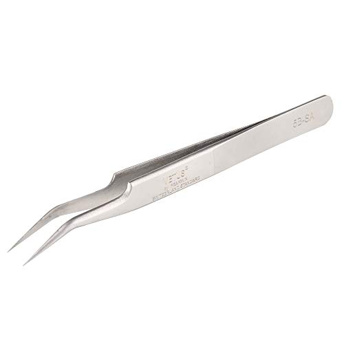 WEIMOB 5B-SA Pince a Epiler Acier Inoxydable Precelle Brucelle Pincette Tweezers Antistatique Applicateur Facial, Comedon, Extension de Cils, Faux Cils, Ongle Manucure Outil Cover