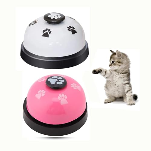 HUATEEN Dog Bell for Door Training,2 pcs Pet Training Bells for Door Potty Training Doorbell Dog Training Buttons Doorbell Dog Potty Toilet Training Bell Puppy and Cat Communication Device