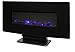Muskoka Curved Front 36" Wall Mount Fireplace-Black Glass