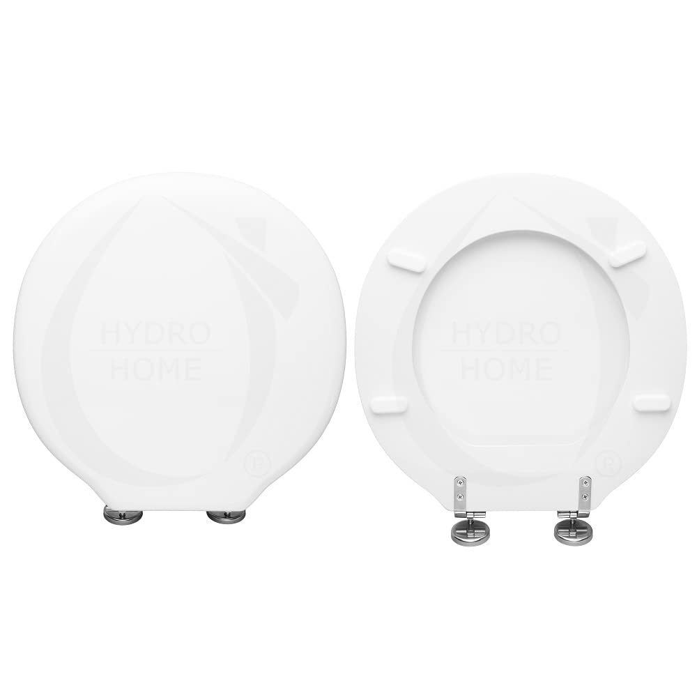 HYDRO HOME Tavoletta Wc Compatibile con PIEMONTE e PIEMONTESINA POZZI GINORI, Copriwater In Legno Rivestito Con 2 mm Di Resina, Cerniere Fissaggio Dal Basso MADE IN ITALY (BLU ARALDICO