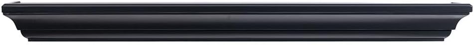 MANTELSDIRECT 48 Inch Floating Fireplace Mantel Wood Shelf in Black - Colton Wooden Rustic Wall Shelf Perfect for Decor and Electric Fireplaces