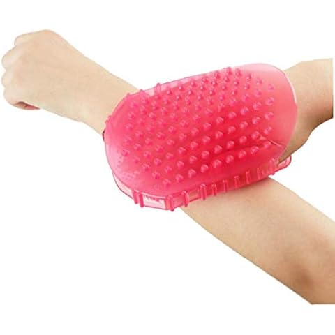 Double-Sided Silicone Massage Scrub Glove Soft Body Brush for Exfoliating Multifunction Bathing Tool Cover