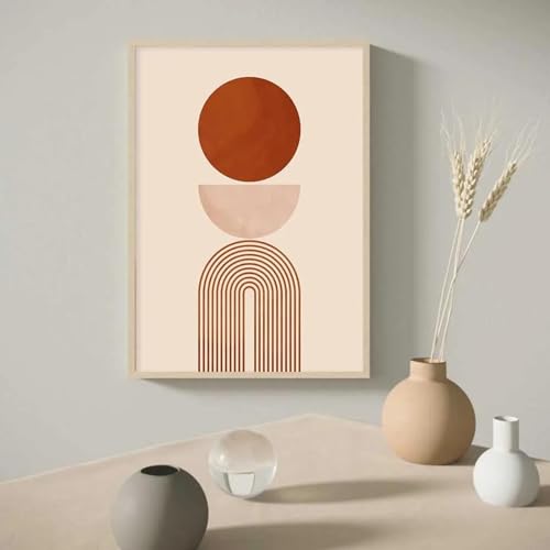 Peintures sur toile beige pour habiller un mur vide avec élégance