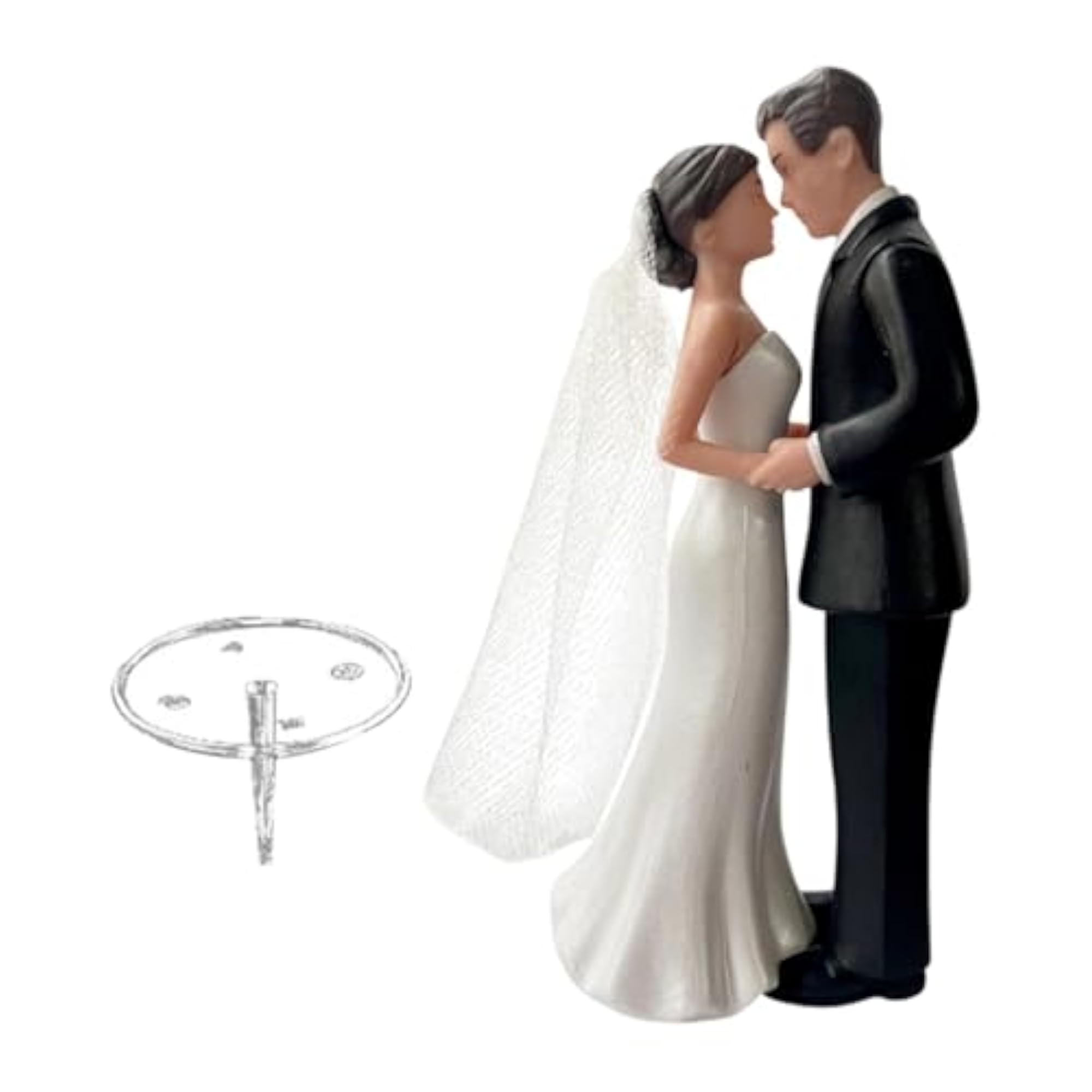 Wedding Cake Topper Bride Groom Statue for Engagement