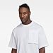 G-STAR RAW Mens Boxy Chest Pocket Short Sleeve T-Shirt, White, X-Large US