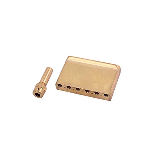 Alnicov 9 Holes Electric Guitar Brass Tremolo System Bridge Blocks Replace Parts Accessories