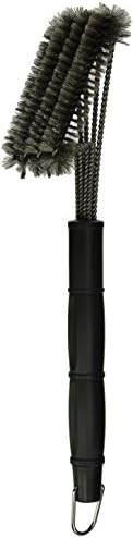 Noza Tec BBQ Grill Brush-Best Barbecue Grill Cleaner - 18"- 4 Stainless Steel Brushes in 1 - Ideal for Char-Broil, Weber, Porcelain and Infrared Grills - Free Handy Bag
