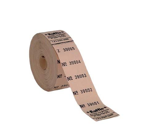 Thomas & Anca Club Supplies 1 - 100,000 5 Numbered Raffle Ticket on Rolls - Spinners - Club Draw Fundraising