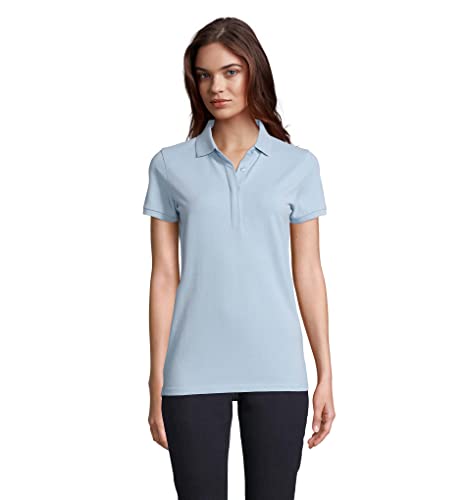 Polo piqué OWEN WOMEN Neoblu mujer azul claro talla M de algodón