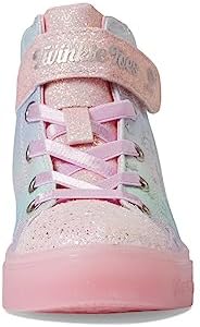 Skechers Kids Girls Twinkle Sparks Ice-Stellar Sneaker, Link Pink/Multi, 2 Little Kid | Image 5