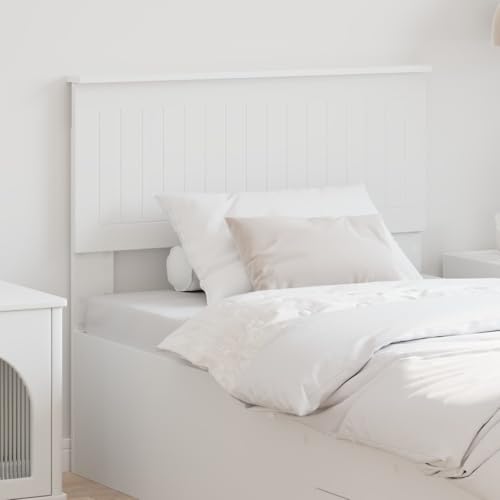Genérico Cabecero 90 cm Madera contrachapada, Cabeceros y pies de Cama Blanco,888462